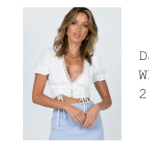 Princess polly dawn top white